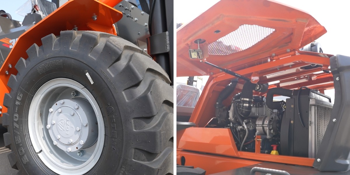 Мини-внедорожный вилочный погрузчик Мини-внедорожный вилочный погрузчик