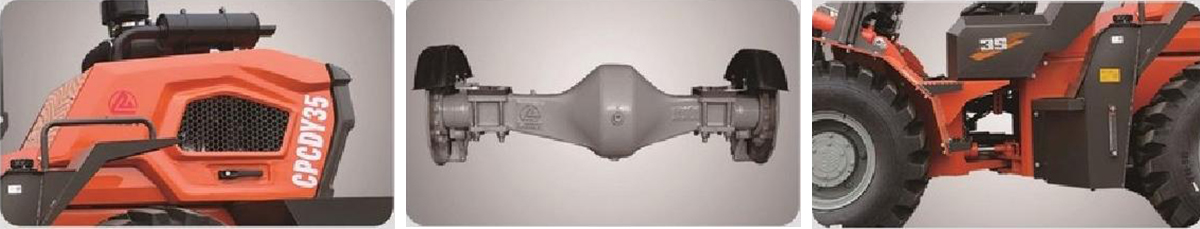 Внедорожный вилочный погрузчик 3,5 тонны Внедорожный вилочный погрузчик 3,5 тонны