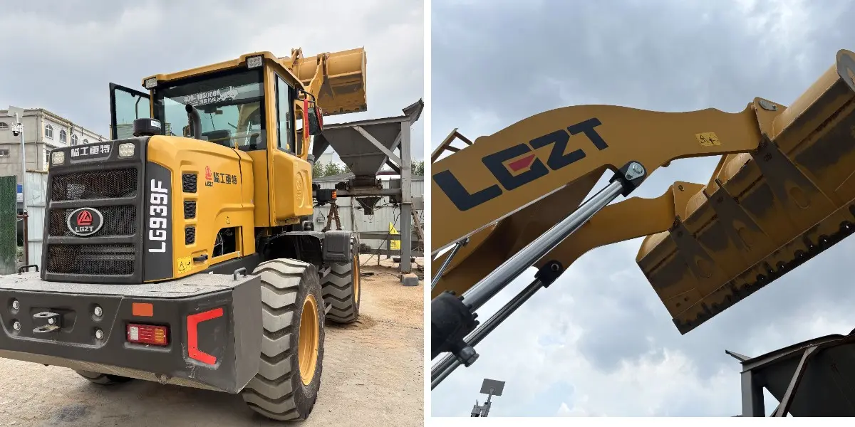 Погрузка песка погрузчиком