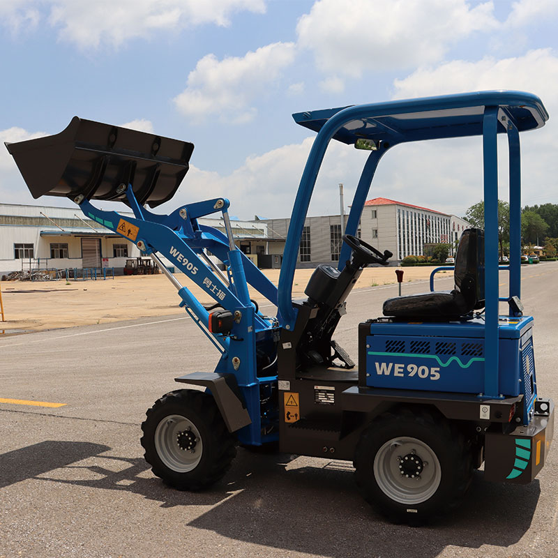Электрический колесный погрузчик малого размера