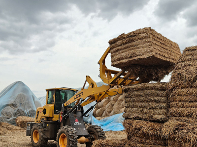 Малый вилочный колесный погрузчик