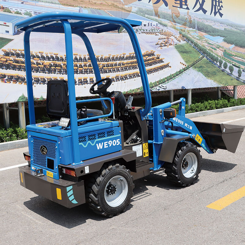 Электрический колесный погрузчик малого размера