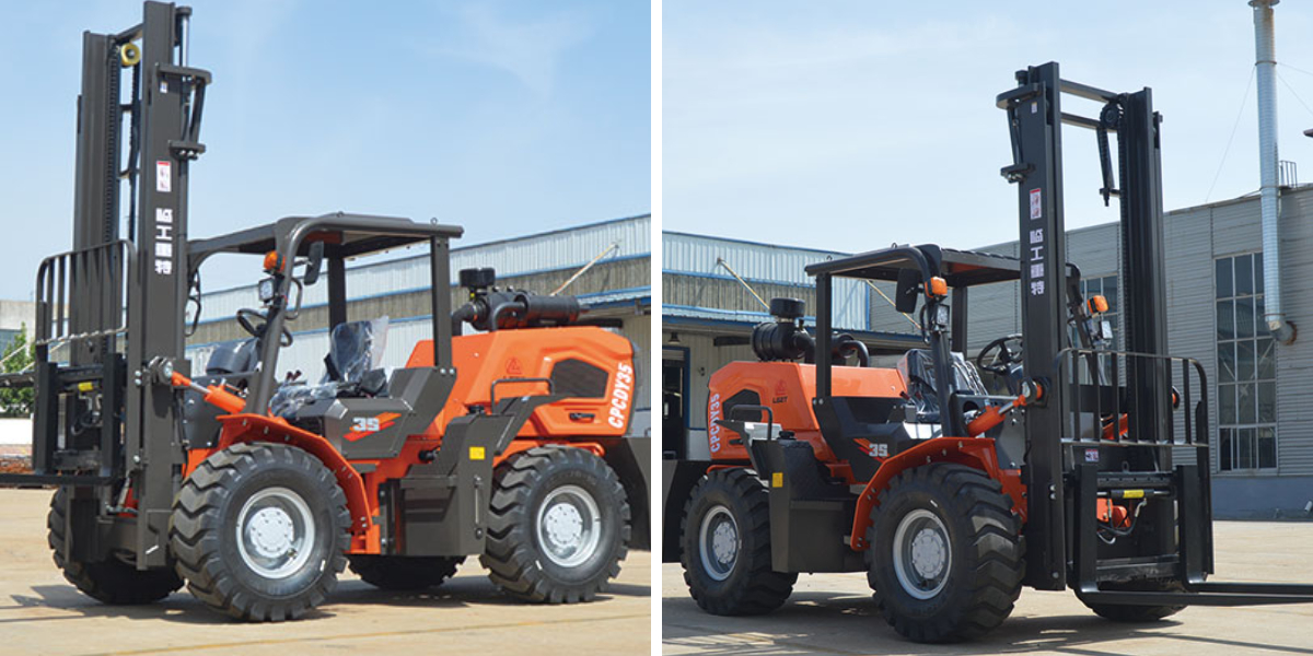 Внедорожный вилочный погрузчик