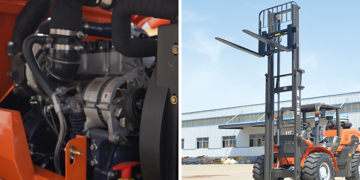 Компактный вилочный погрузчик повышенной проходимости Компактный вилочный погрузчик повышенной проходимости