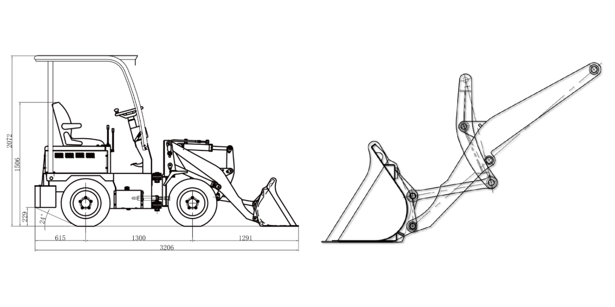 Электрический колесный погрузчик Электрический колесный погрузчик