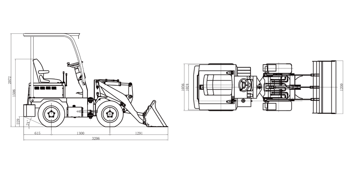Электрический погрузчик-трактор Электрический погрузчик-трактор